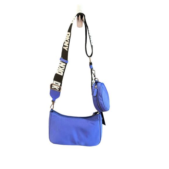 NEW DKNY Blue Cairo MD Pouchette Crossbody w/Smaller Bag (EE) - Picture 3 of 11